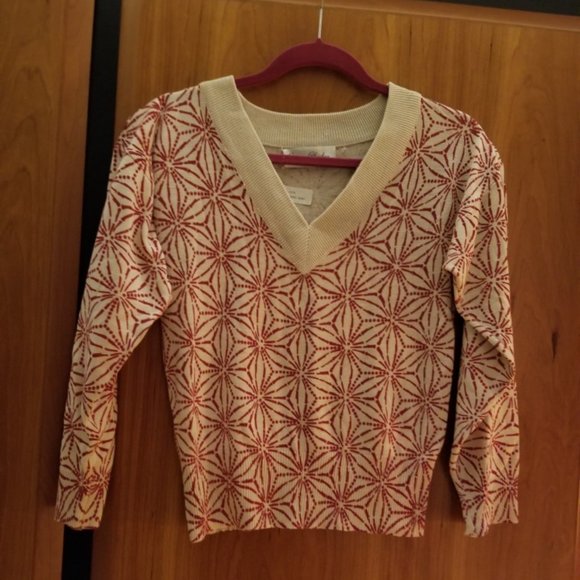 Marisa Christina 100% Silk V Neck Sweater - Picture 1 of 3